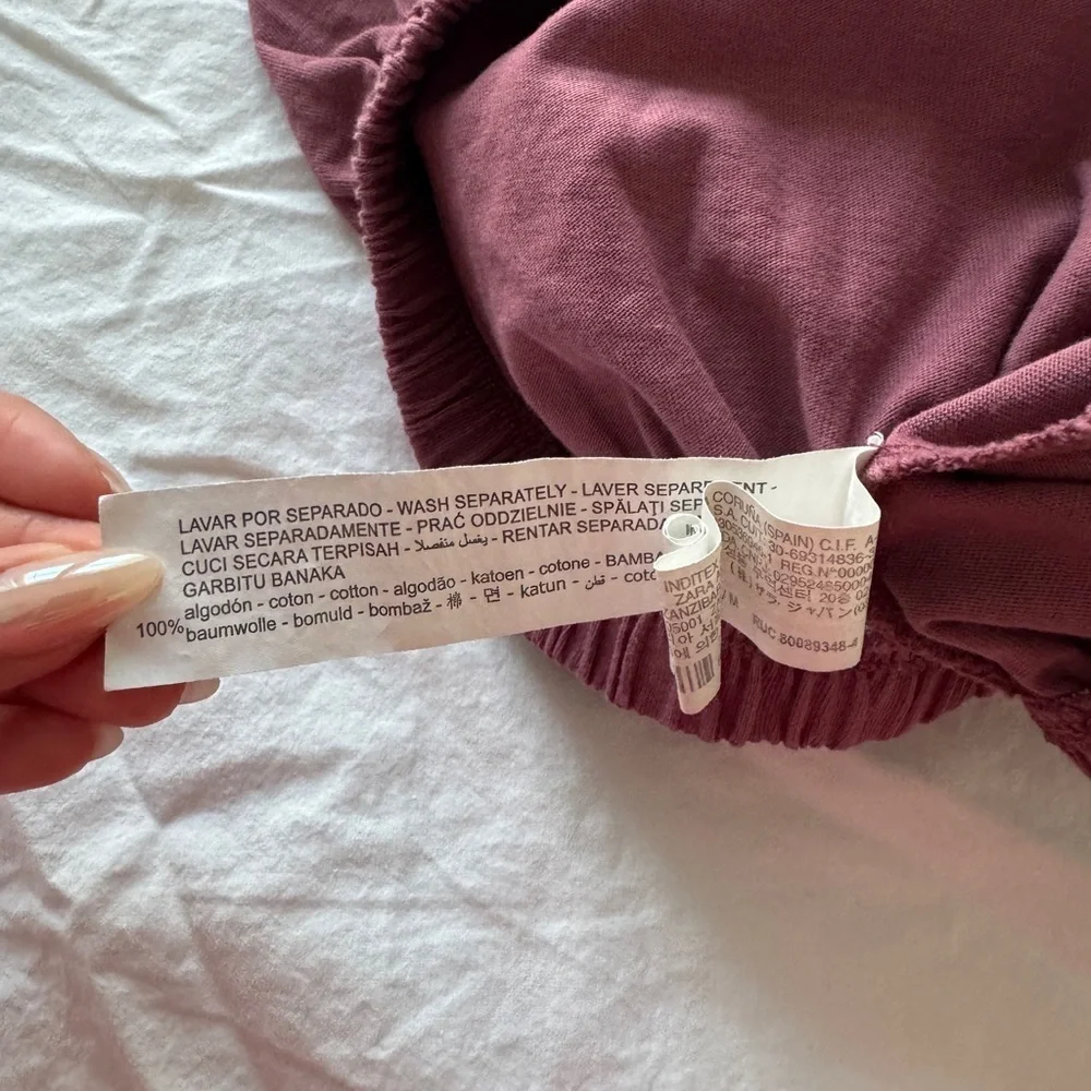 Zara Shoulder Padded Crop Top in Mauve - Picture 4 of 4